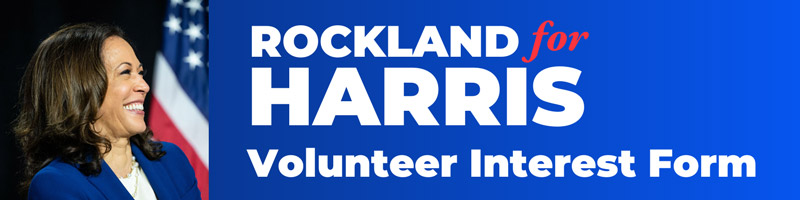 Rockland for Harris Volunteer Form.